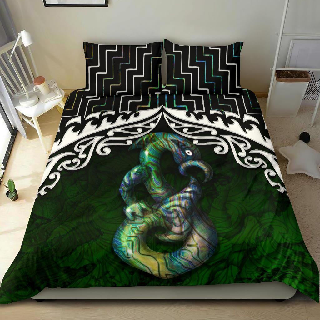 New Zealand Maori Manaia Poutama Bedding Set - Vibe Hoodie Shop