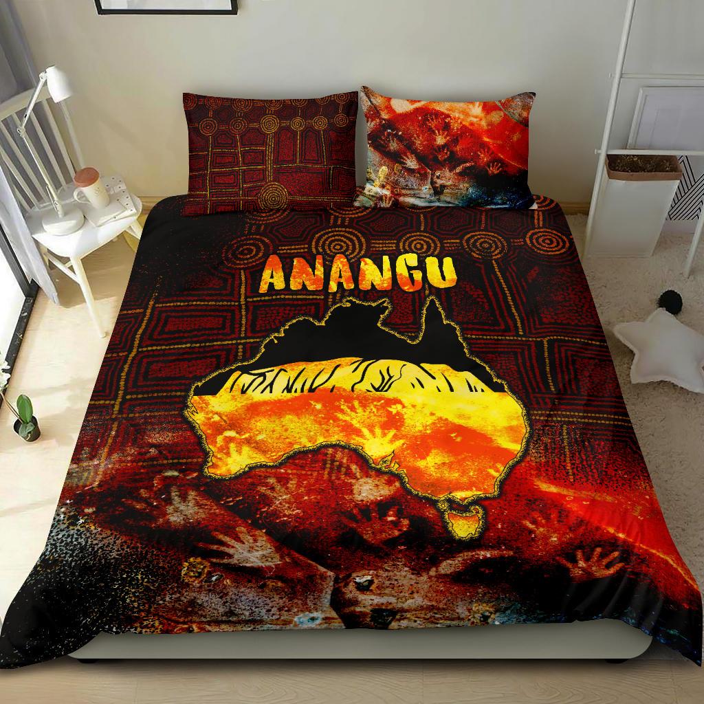 Aboriginal Bedding Set - Anangu Custodians - Vibe Hoodie Shop