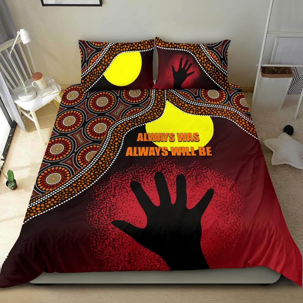 NAIDOC Bedding Set, NAIDOC Week 2020 Always Was, Always Will Be With A Hand - Vibe Hoodie Shop