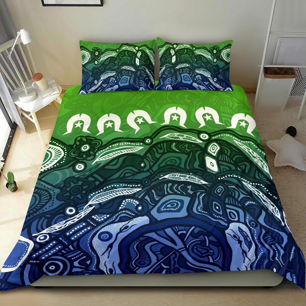 Torres Strait Islands Bedding Set - Blue - Vibe Hoodie Shop