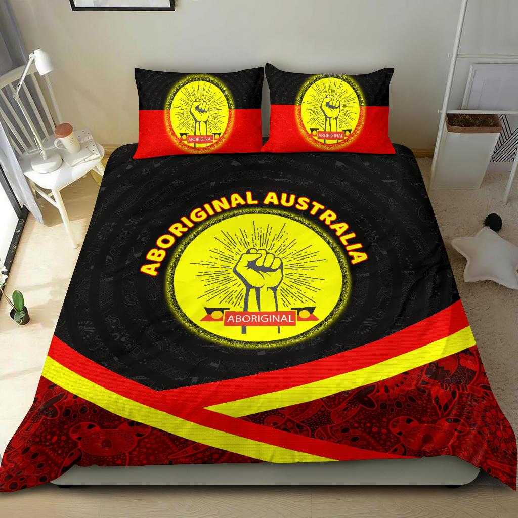 Bedding Sets - Aboriginal Flag And Animals Pattern - Vibe Hoodie Shop