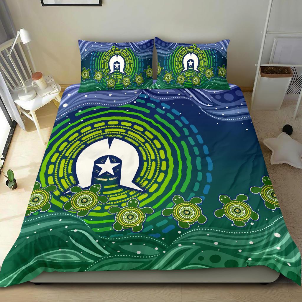 Torres Strait Islanders Bedding Set - Aboriginal Turtle - Vibe Hoodie Shop