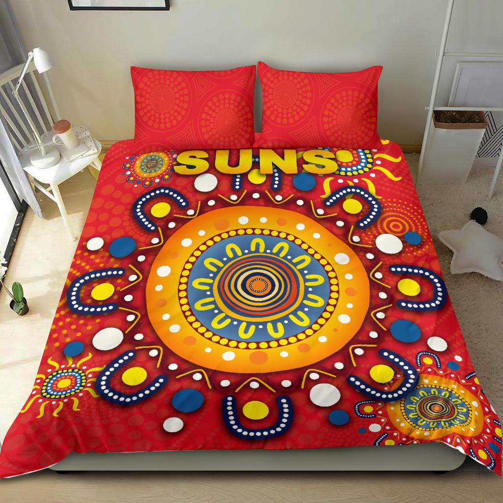 Gold Coast Bedding Set Suns Indigenous - Vibe Hoodie Shop