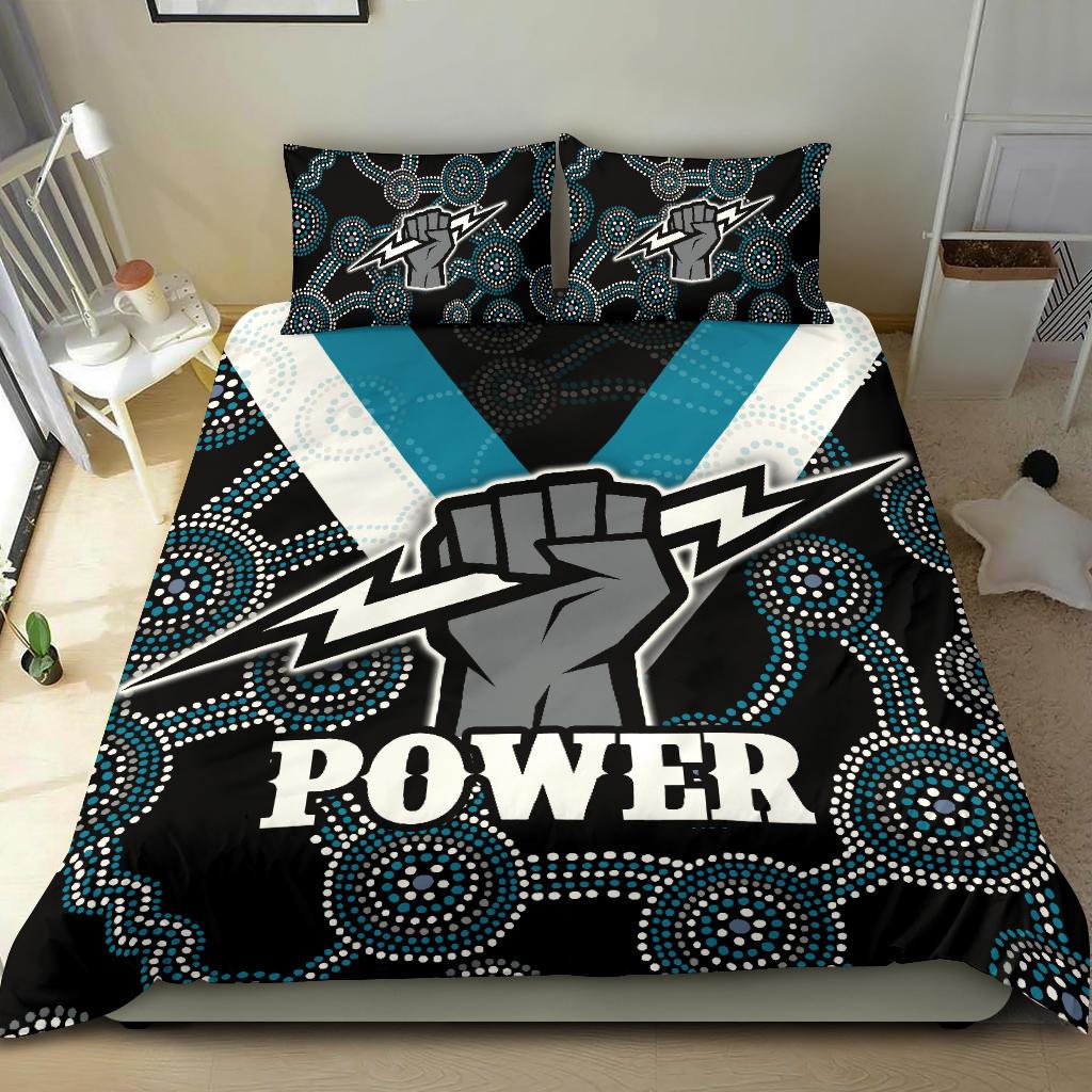 Port Adelaide Bedding Set Power - Vibe Hoodie Shop