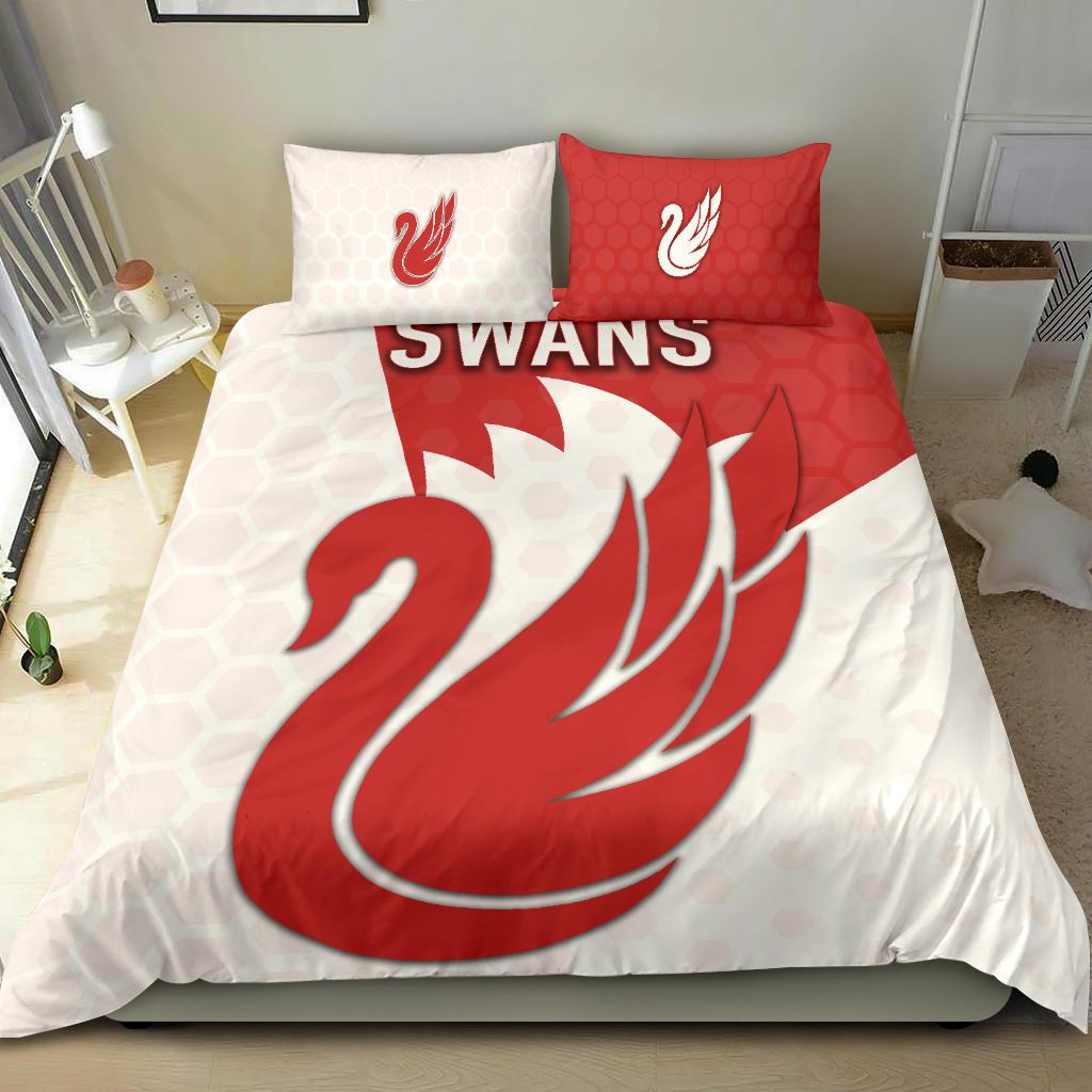 Sydney Bedding Set Swans - Vibe Hoodie Shop