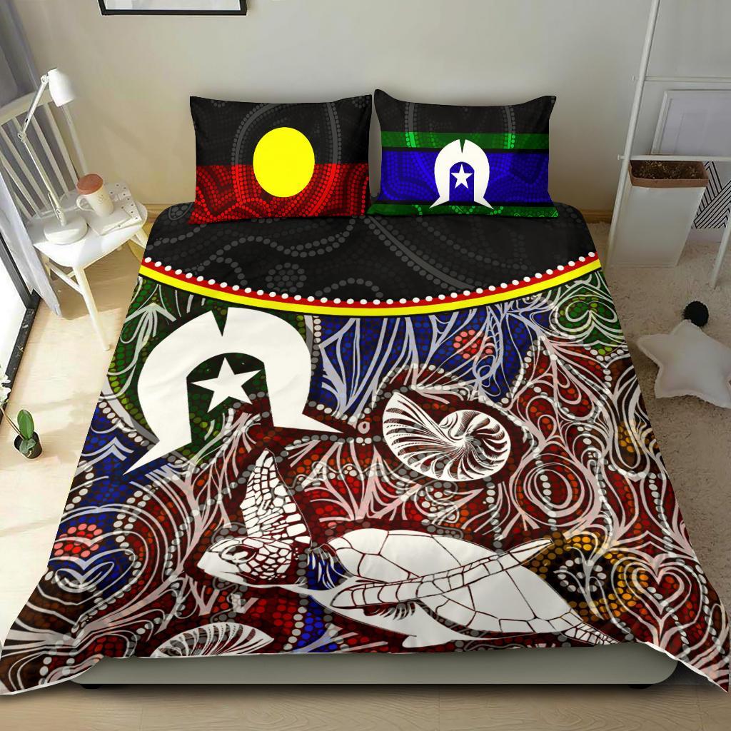 Bedding Set - Aboriginal Dot In NAIDOC Week 2022 Style - Vibe Hoodie Shop