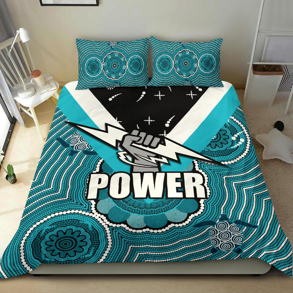 Port Adelaide Bedding Set Power - Vibe Hoodie Shop