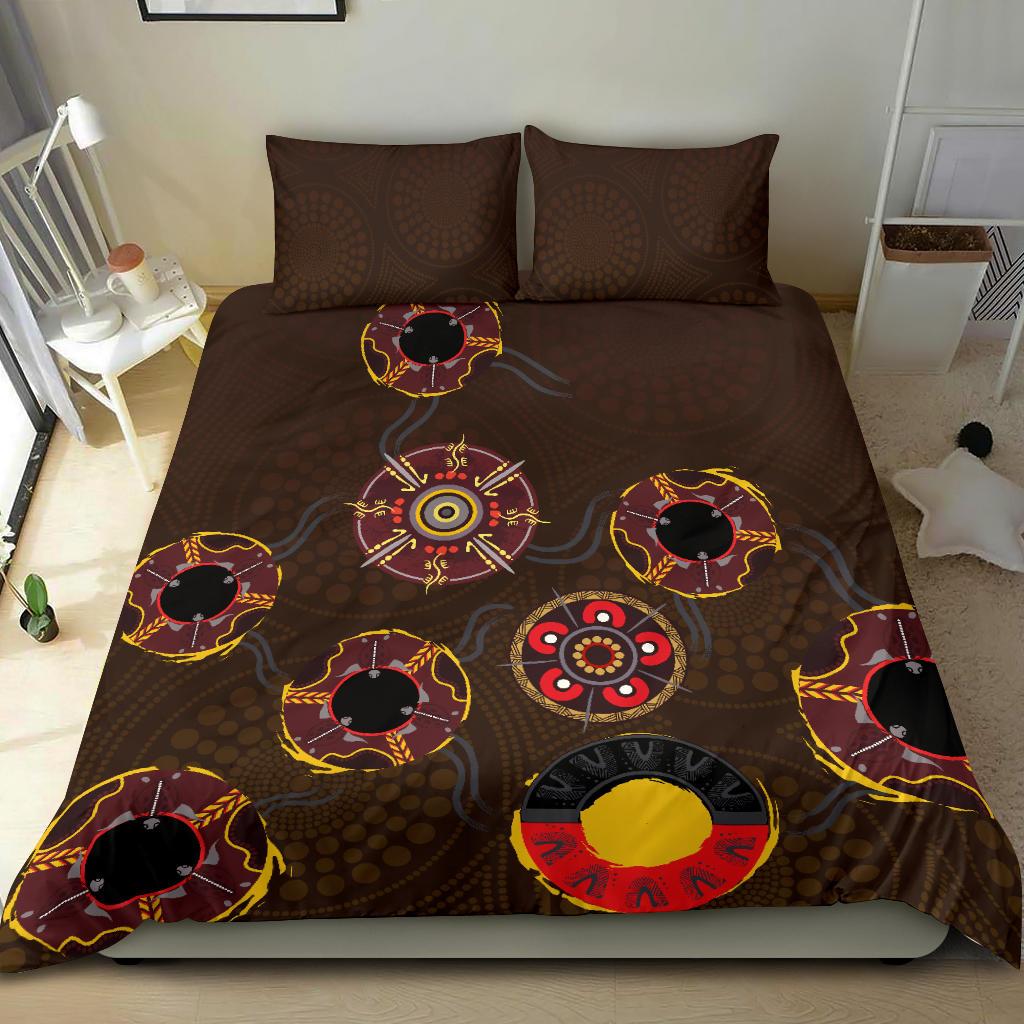 Hawthorn Bedding Set Hawks Indigenous - Brown - Vibe Hoodie Shop