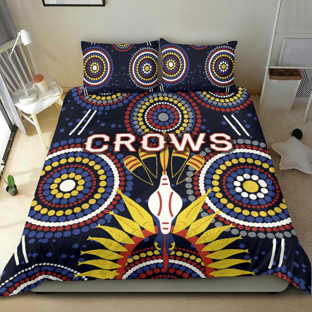 Adelaide Bedding Set Original Indigenous Crows - Vibe Hoodie Shop