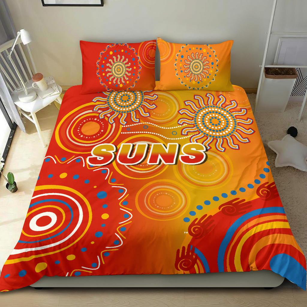 Suns Bedding Set Sun Indigenous Gold Coast - Vibe Hoodie Shop