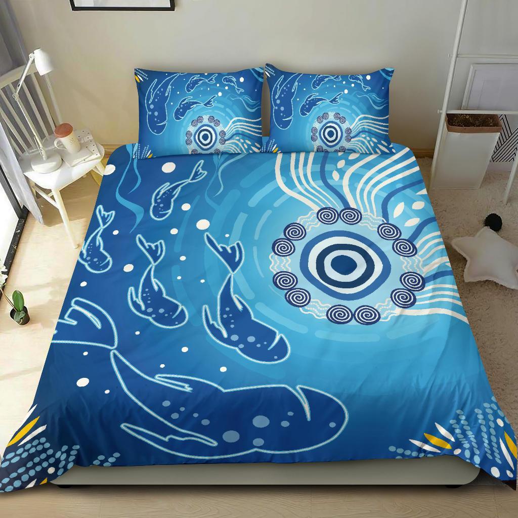 Aboriginal Bedding Set, Indigenous Ocean Fishing - Vibe Hoodie Shop