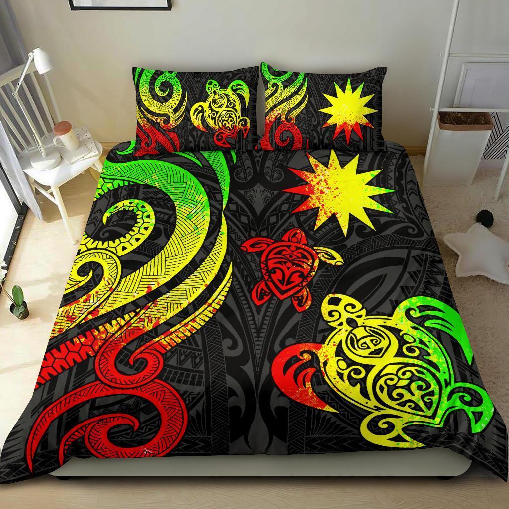 Nauru Bedding Set - Reggae Tentacle Turtle - Vibe Hoodie Shop