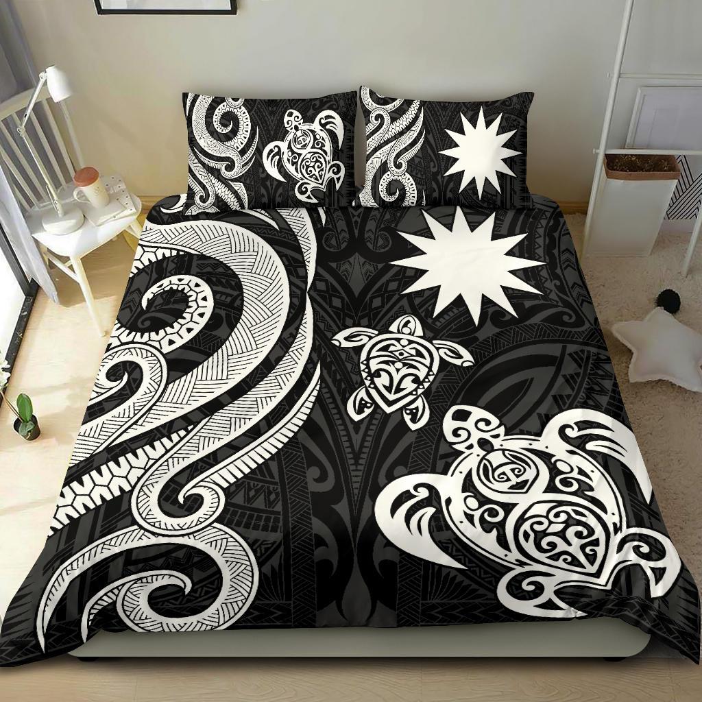 Nauru Bedding Set - White Tentacle Turtle - Vibe Hoodie Shop