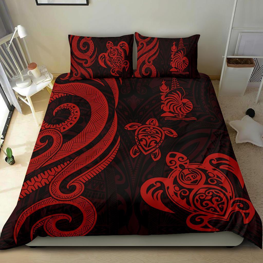 New Caledonia Bedding Set - Red Tentacle Turtle - Vibe Hoodie Shop