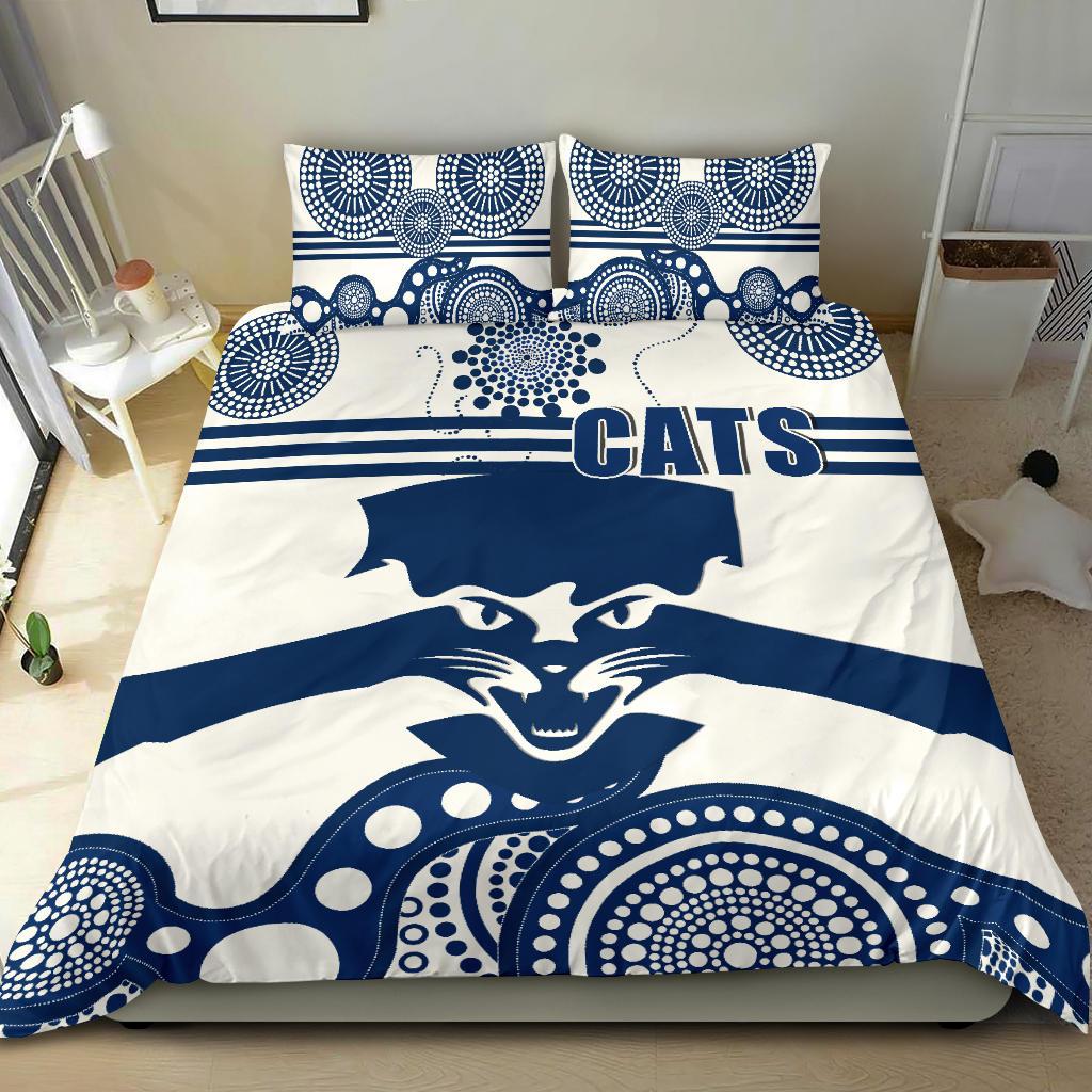 Cats Bedding Set Geelong Indigenous - Vibe Hoodie Shop