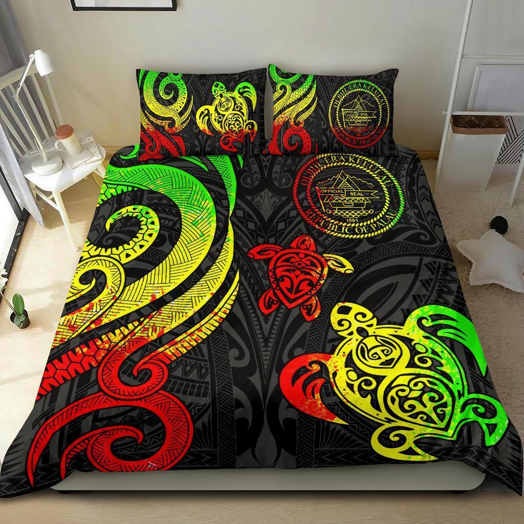 Palau Bedding Set - Reggae Tentacle Turtle - Vibe Hoodie Shop