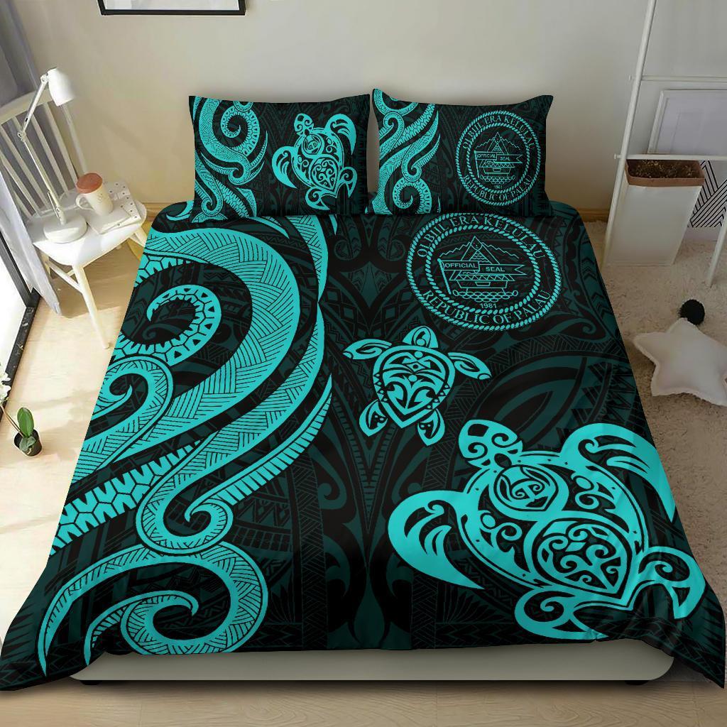 Palau Bedding Set - Turquoise Tentacle Turtle - Vibe Hoodie Shop