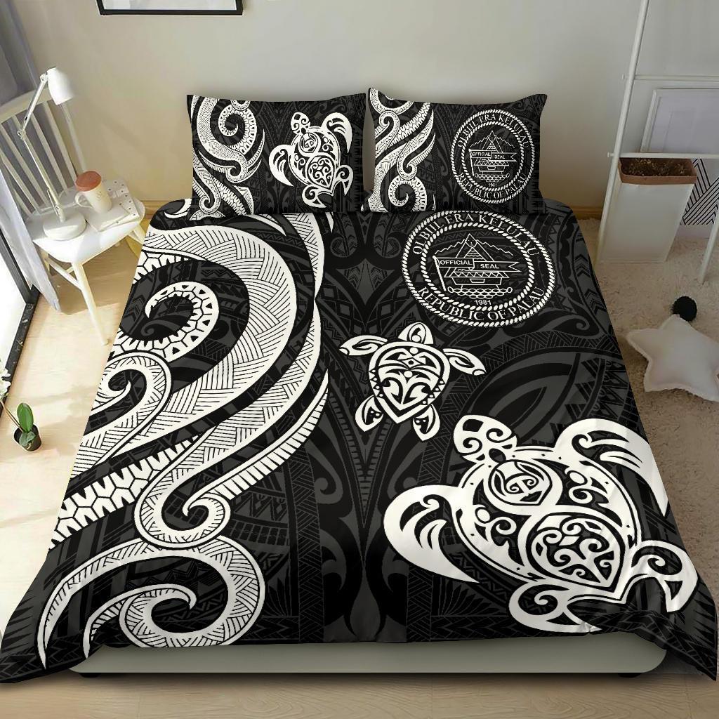Palau Bedding Set - White Tentacle Turtle - Vibe Hoodie Shop