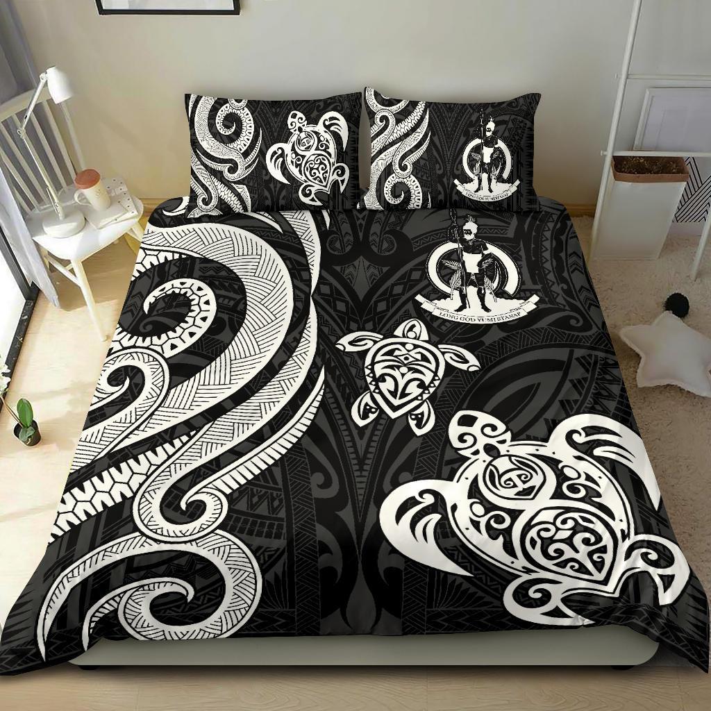 Vanuatu Bedding Set - White Tentacle Turtle - Vibe Hoodie Shop