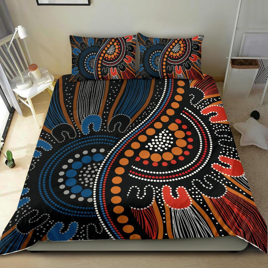 Aboriginal Bedding Set - Indigenous Patterns Ver09 - Vibe Hoodie Shop