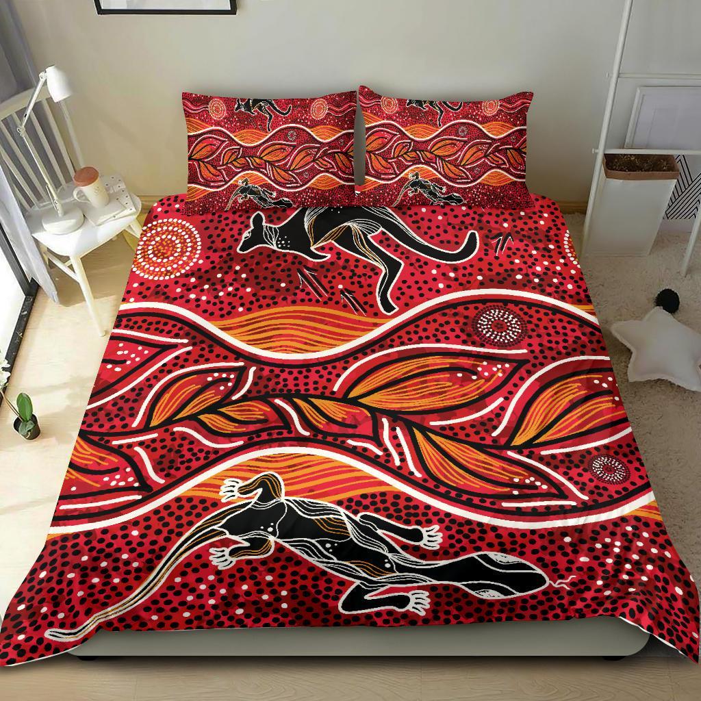 Aboriginal Bedding Set - Indigenous Patterns Ver12 - Vibe Hoodie Shop