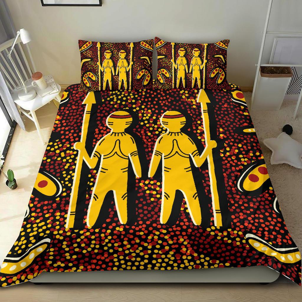 Aboriginal Bedding Set - Indigenous People - Vibe Hoodie Shop