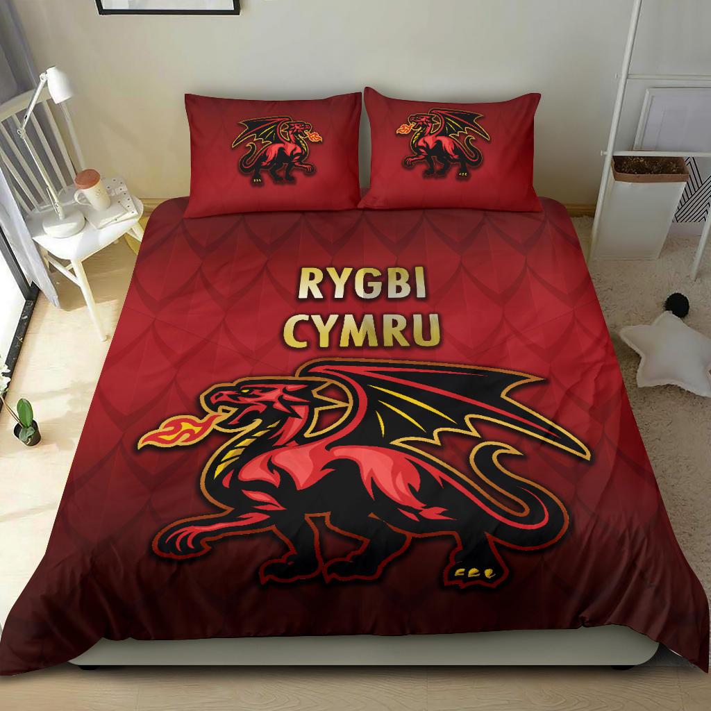 Wales Rugby Bedding Set Simple Style - Vibe Hoodie Shop