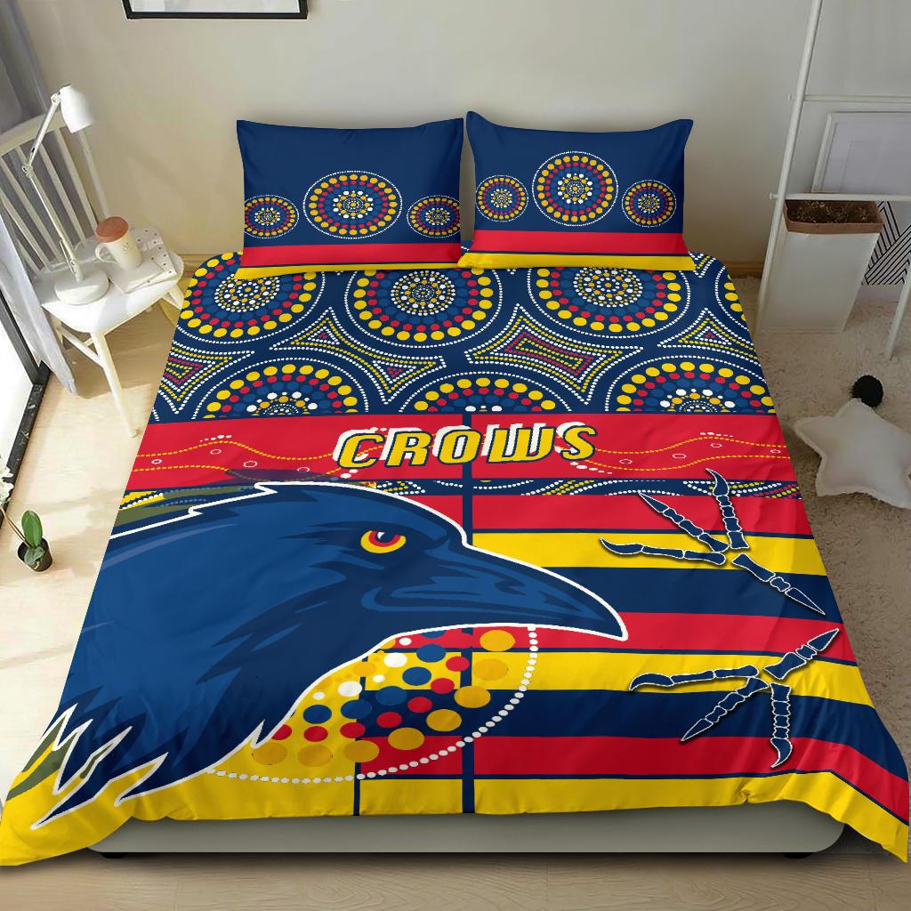 Adelaide Bedding Set Indigenous Crows - Vibe Hoodie Shop