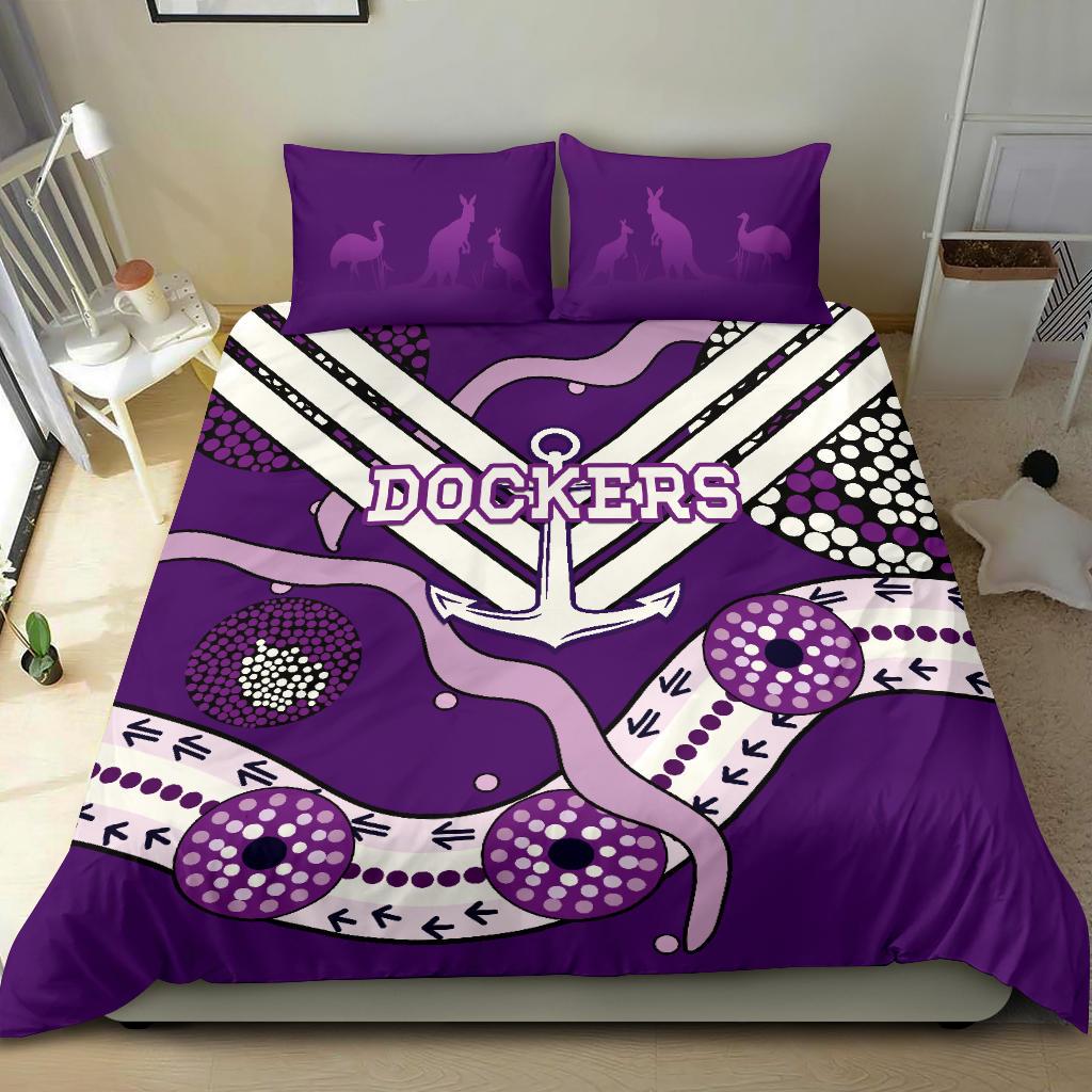 Dockers Bedding Set Indigenous Fremantle - Freo - Vibe Hoodie Shop