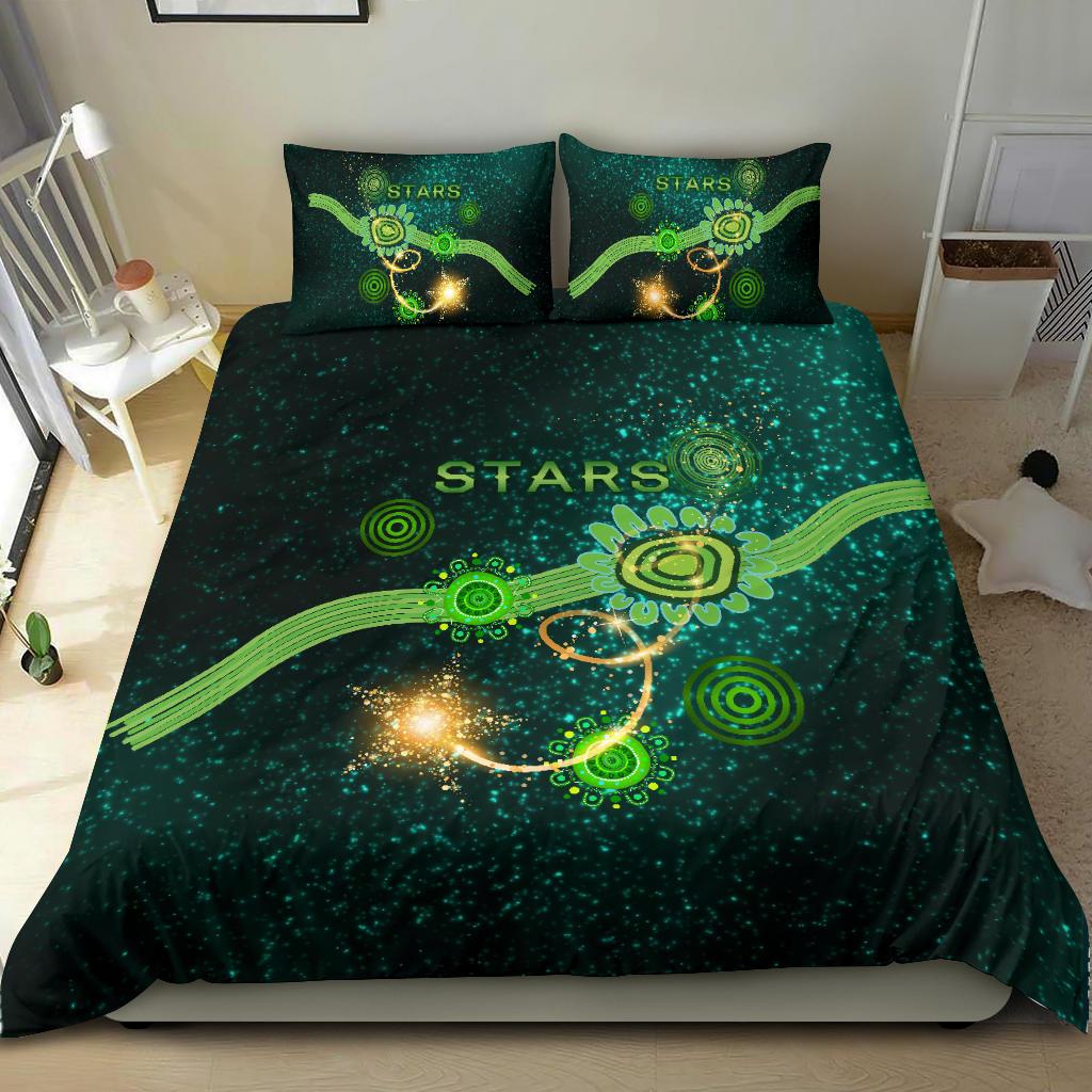 Melbourne Bedding Set Stars Indigenous - Vibe Hoodie Shop