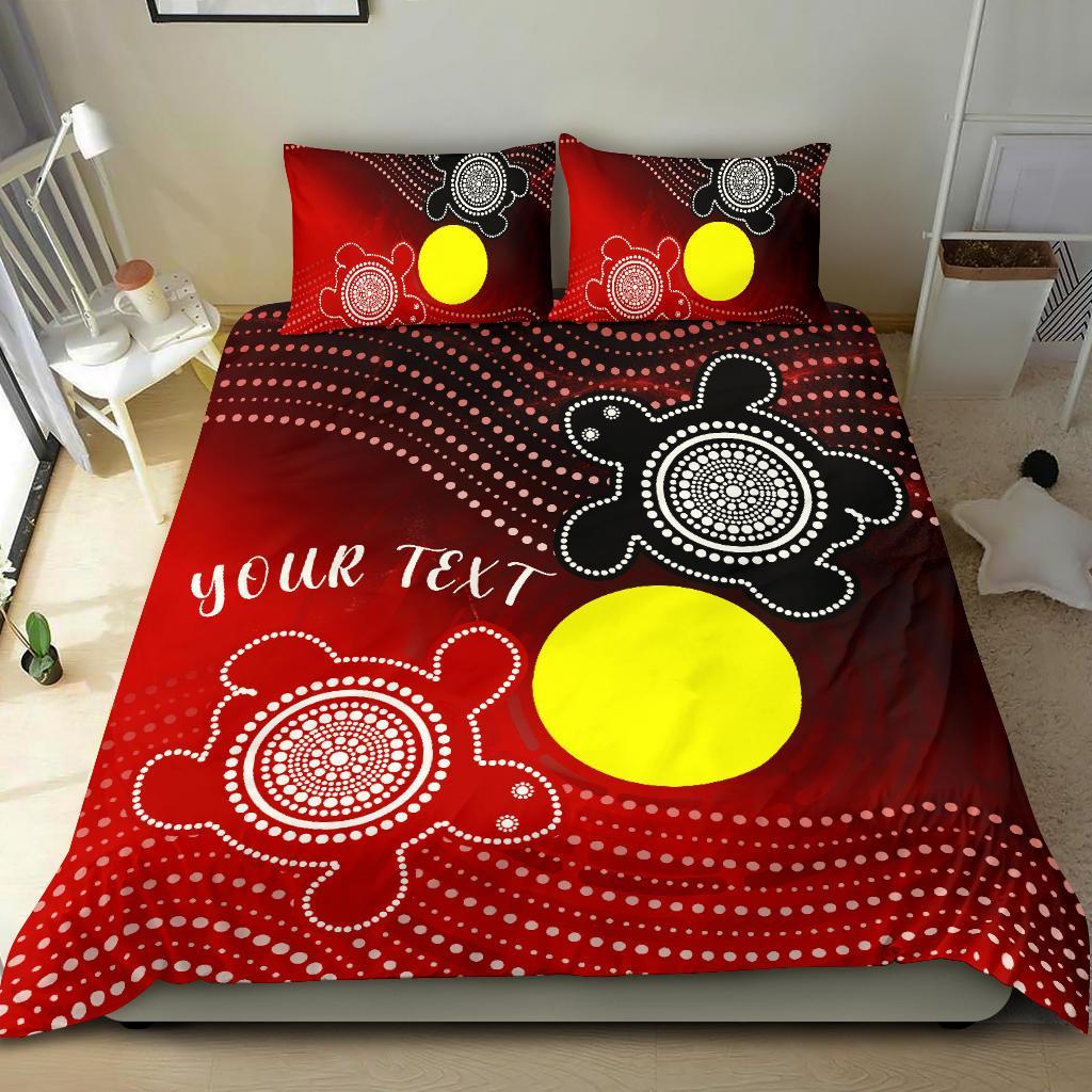 Aboriginal Bedding Set - Indigenous Circle Dot Painting Style - - Vibe Hoodie Shop