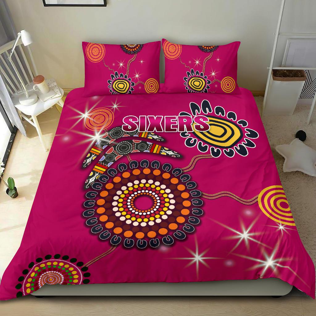 Sydney Bedding Set Sixers Indigenous - Magenta - Vibe Hoodie Shop