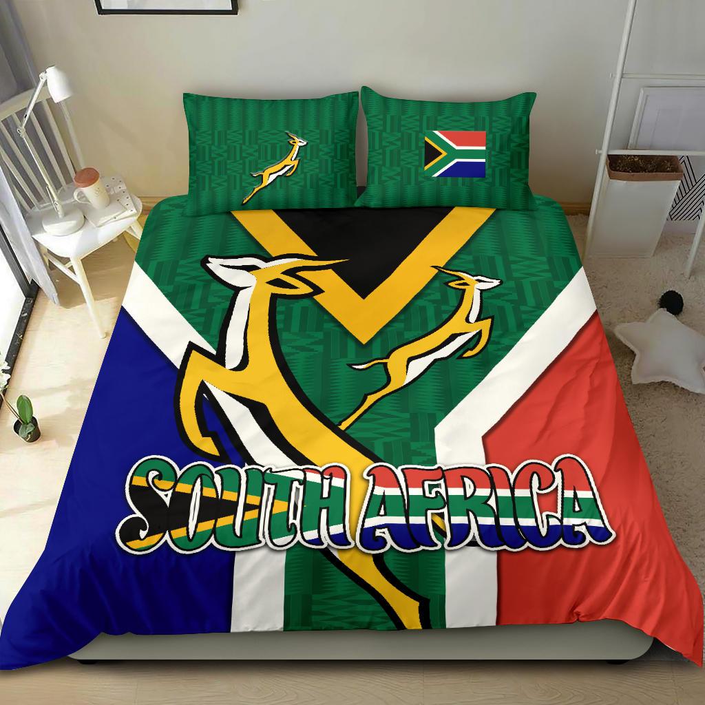 South Africa Bedding Set Springboks Rugby Be Proud - Vibe Hoodie Shop