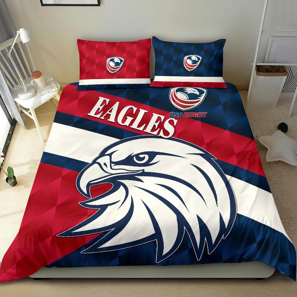 USA Rugby Bedding Set Eagles Sporty Style - Vibe Hoodie Shop