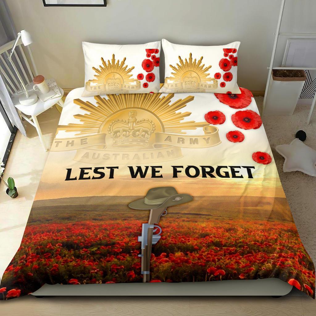 ANZAC Day 2021 Bedding Set - We Will Remember Them - Vibe Hoodie Shop