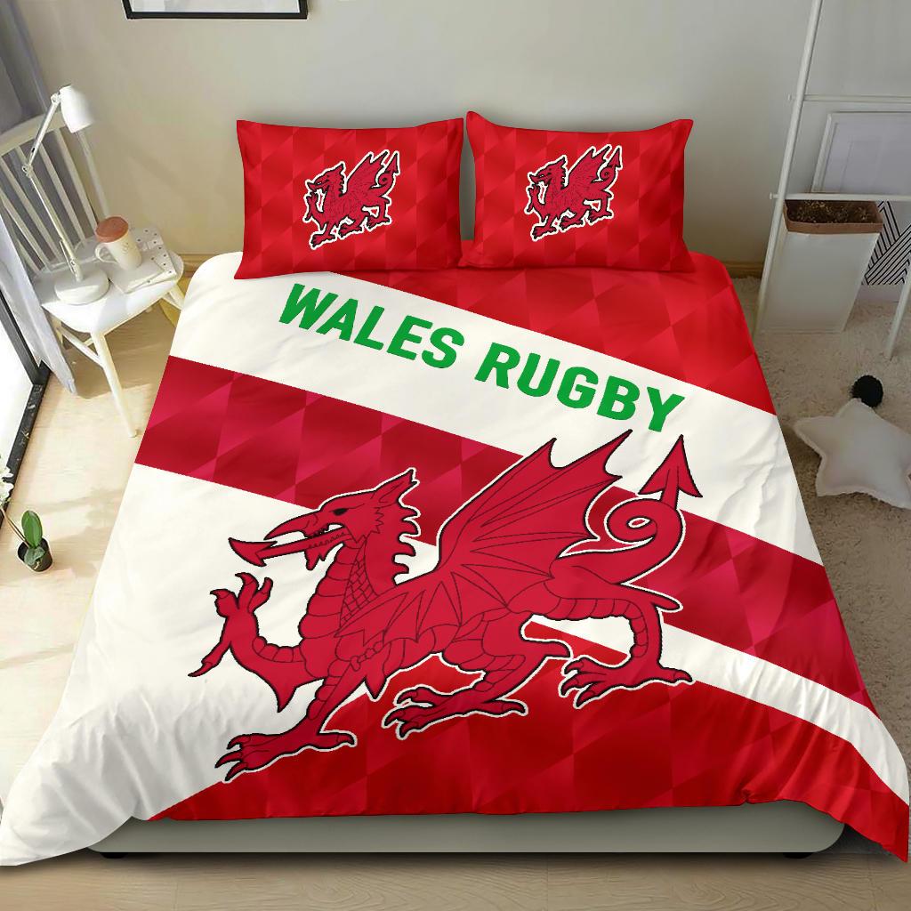 Wales Rugby Bedding Set Sporty Style - Vibe Hoodie Shop