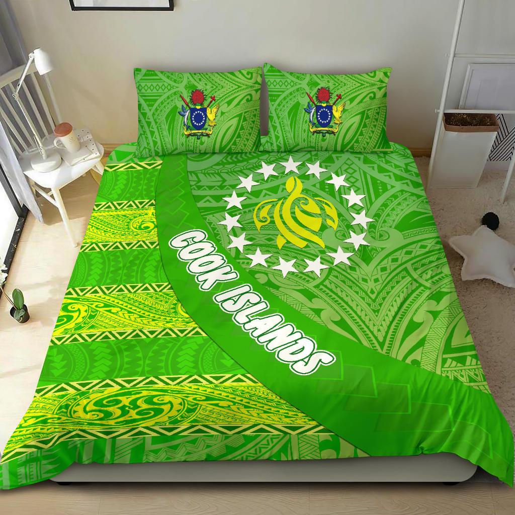 Cook Islands Bedding Set Polynesian Victorian Vibes - Vibe Hoodie Shop