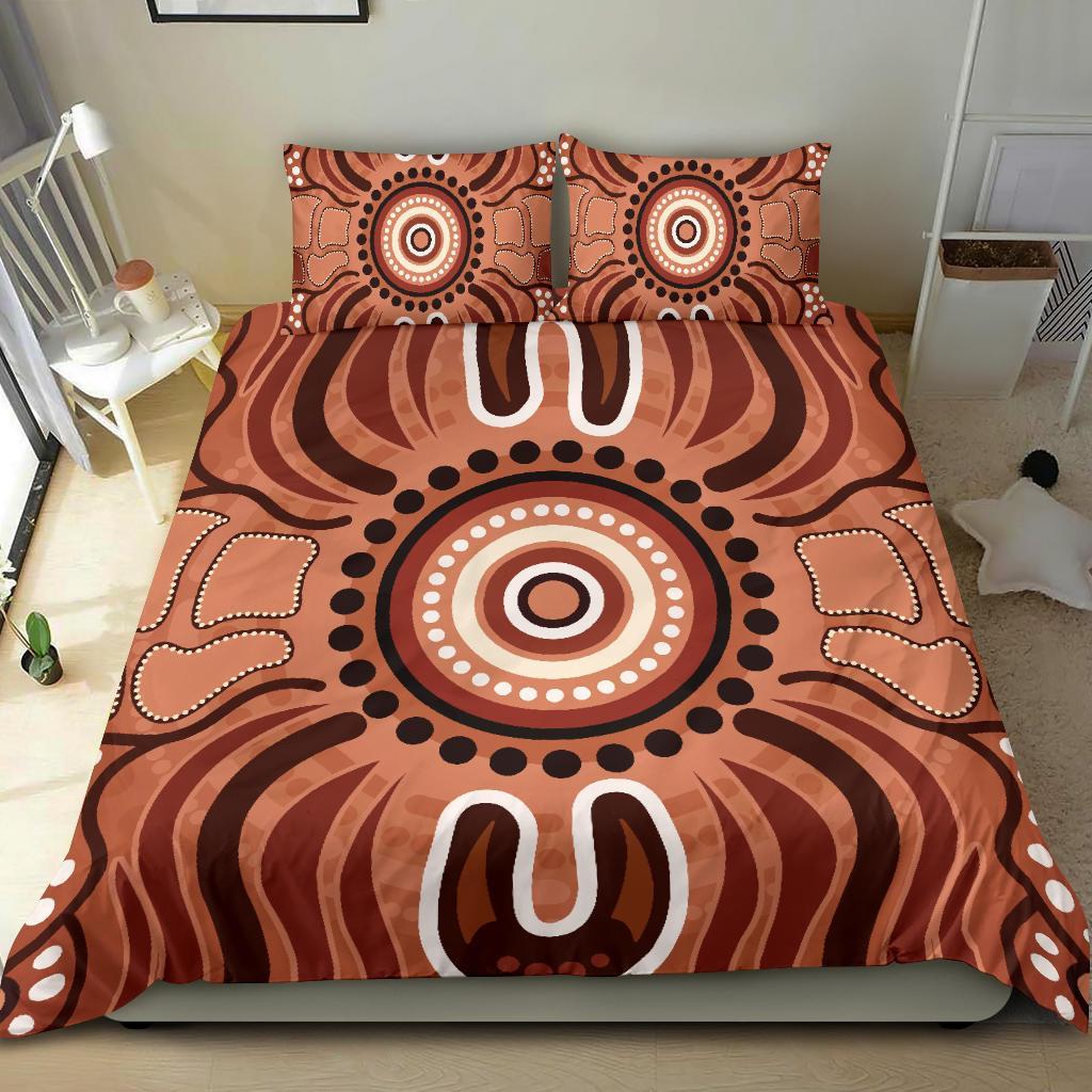 Aboriginal Bedding Set - Indigenous Art Patterns Ver02 - Vibe Hoodie Shop