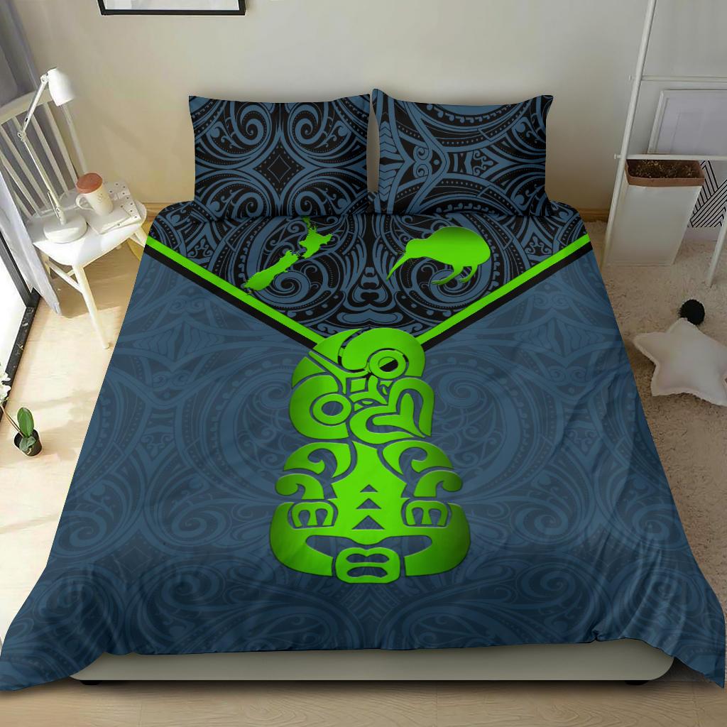 New Zealand Maori Rugby Bedding Set Pride Version - Navy - Vibe Hoodie Shop