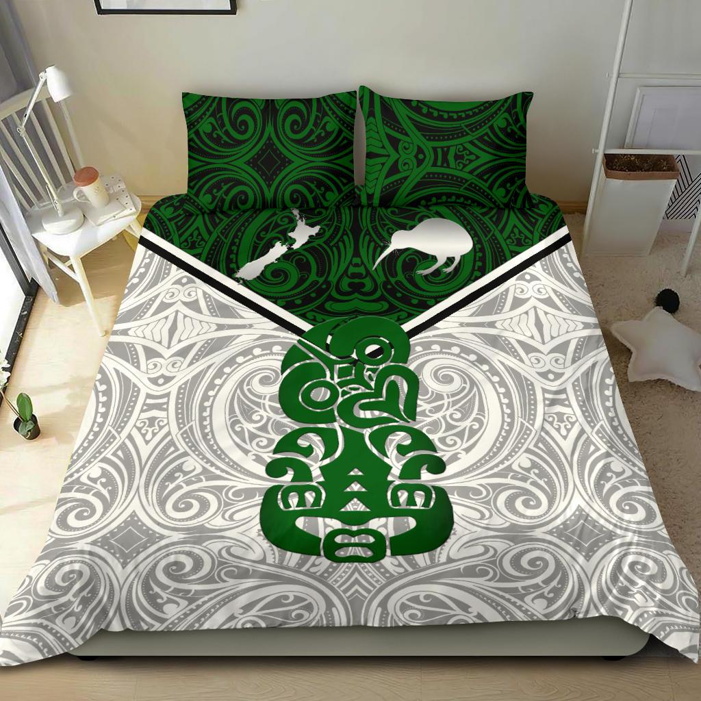 New Zealand Maori Rugby Bedding Set Pride Version - White - Vibe Hoodie Shop