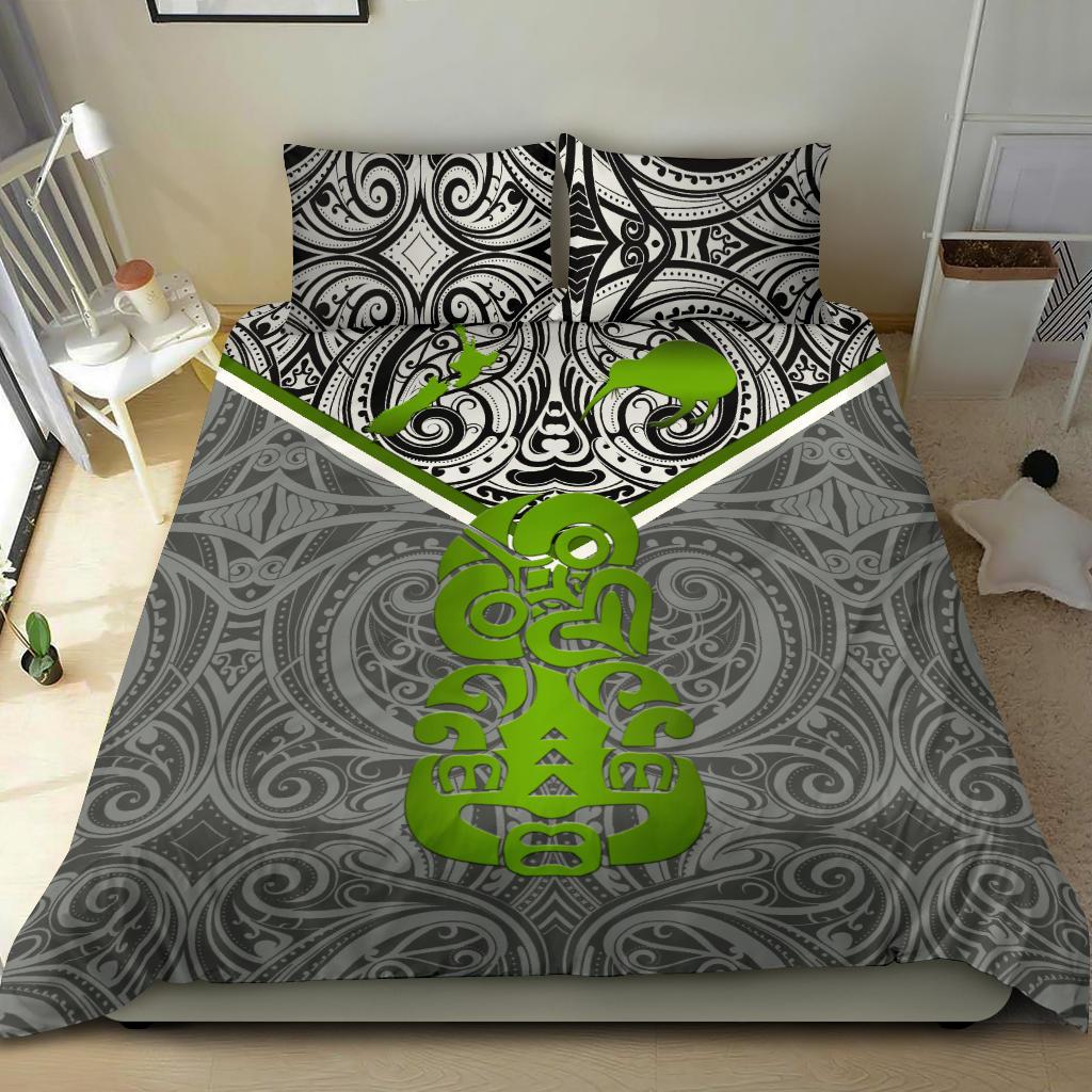 New Zealand Maori Rugby Bedding Set Pride Version - Gray - Vibe Hoodie Shop