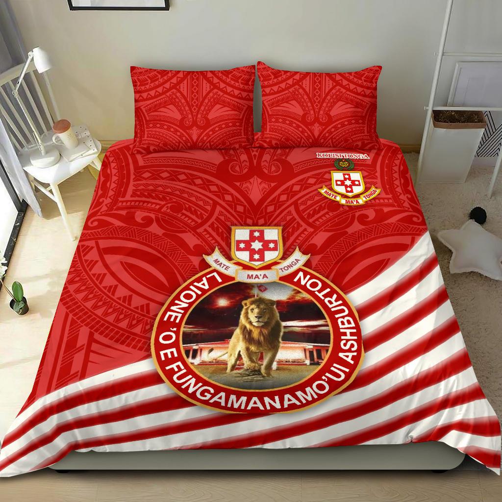 Kolisi Tonga Bedding Set Mate Ma'a Tonga Rugby Style - Vibe Hoodie Shop