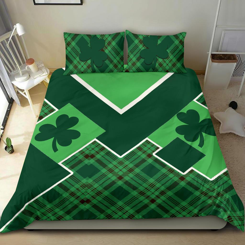 St. Patrick Day Ireland Bedding Set Shamrock - Vibe Hoodie Shop