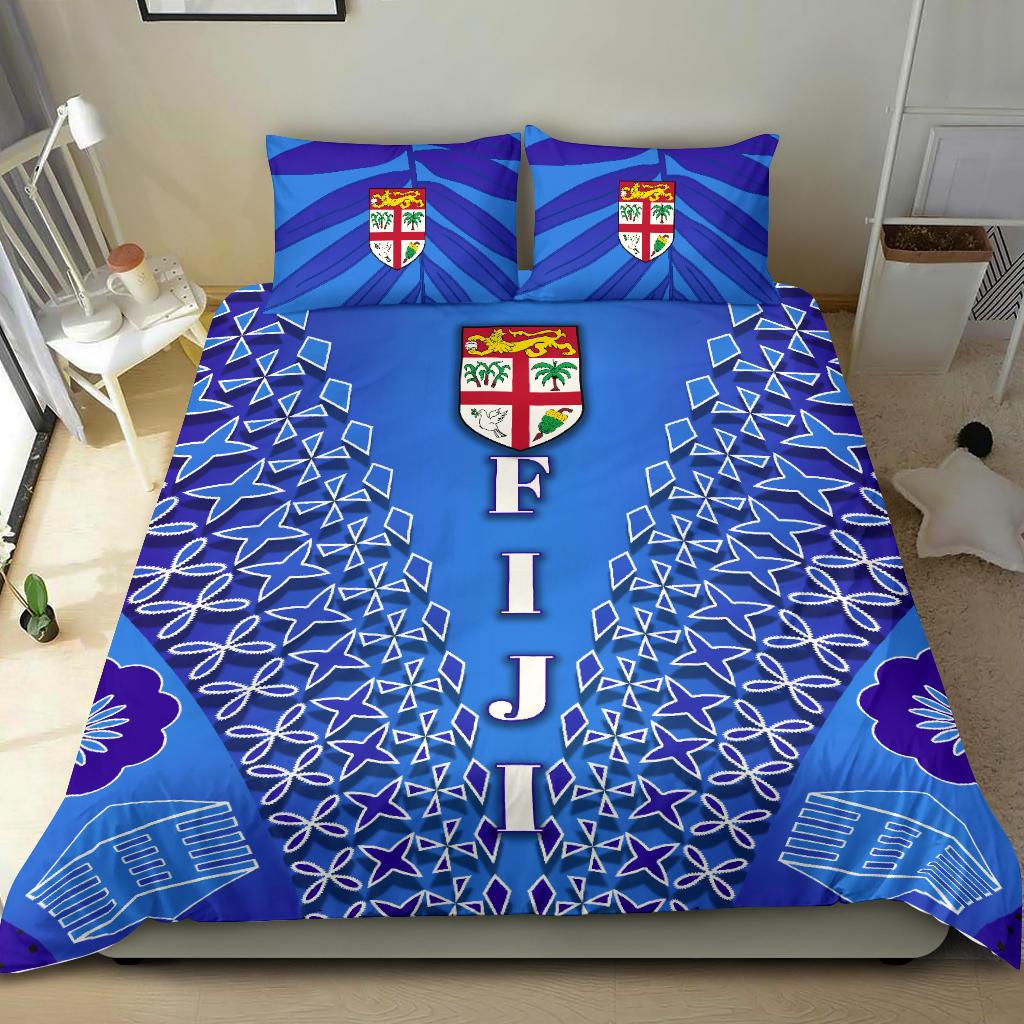 Fiji Drua Bedding Set Tapa - Vibe Hoodie Shop