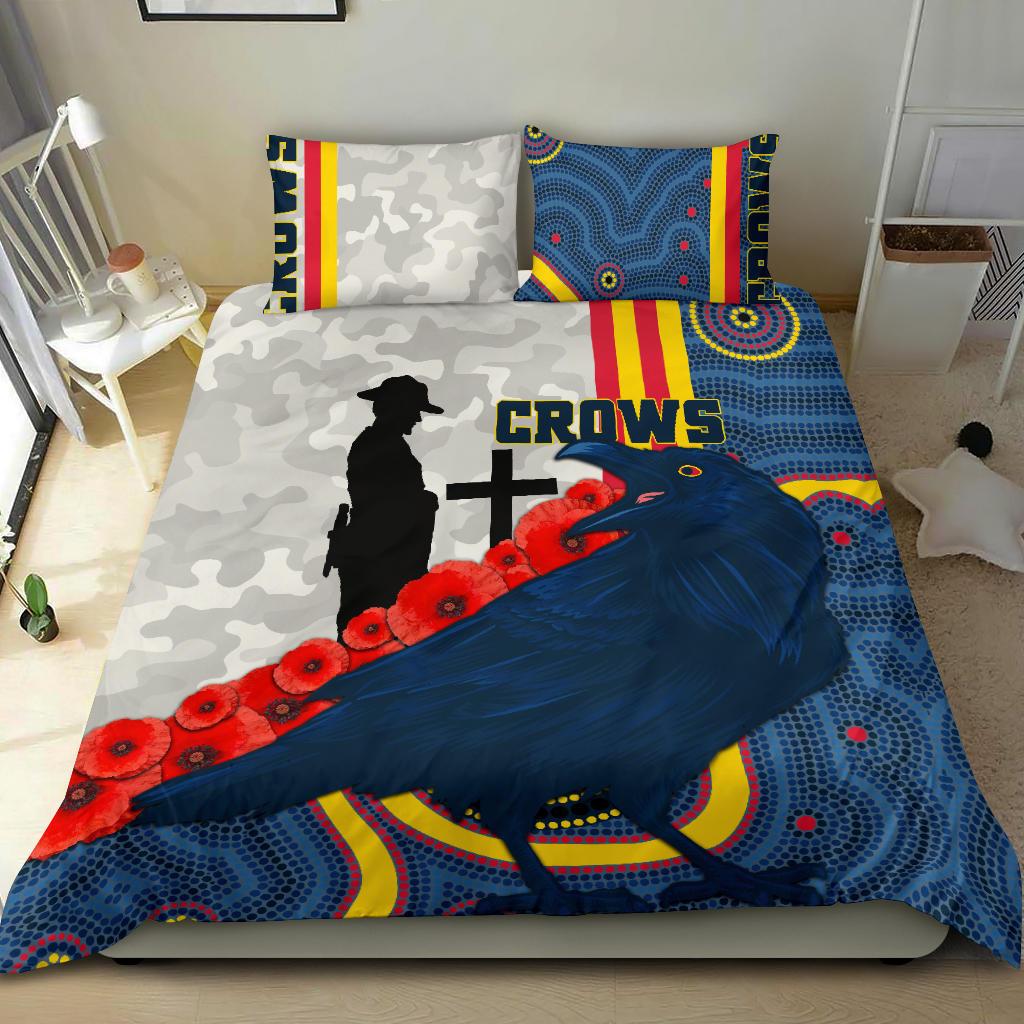 Adelaide Bedding Set Special Crows ANZAC Day - Vibe Hoodie Shop