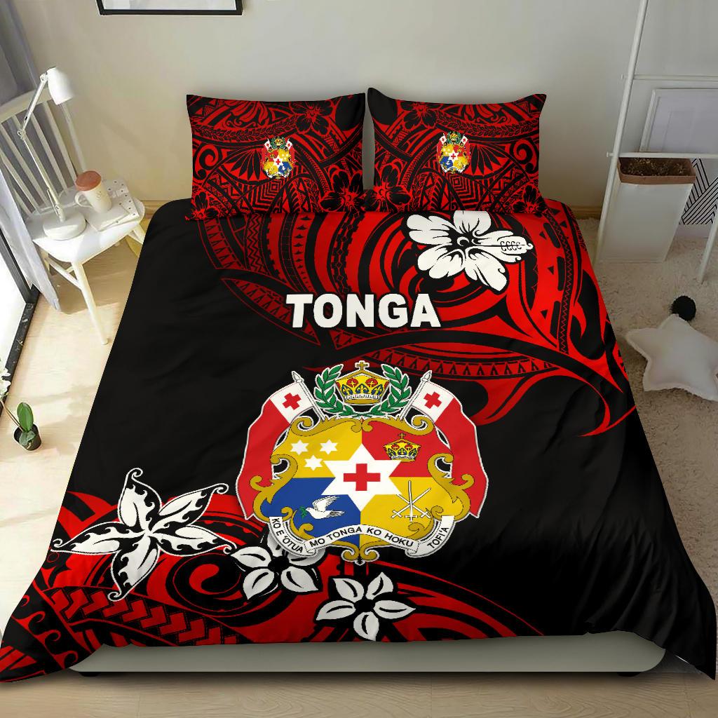 Mate Ma'a Tonga Rugby Bedding Set Polynesian Unique Vibes - Red - Vibe Hoodie Shop