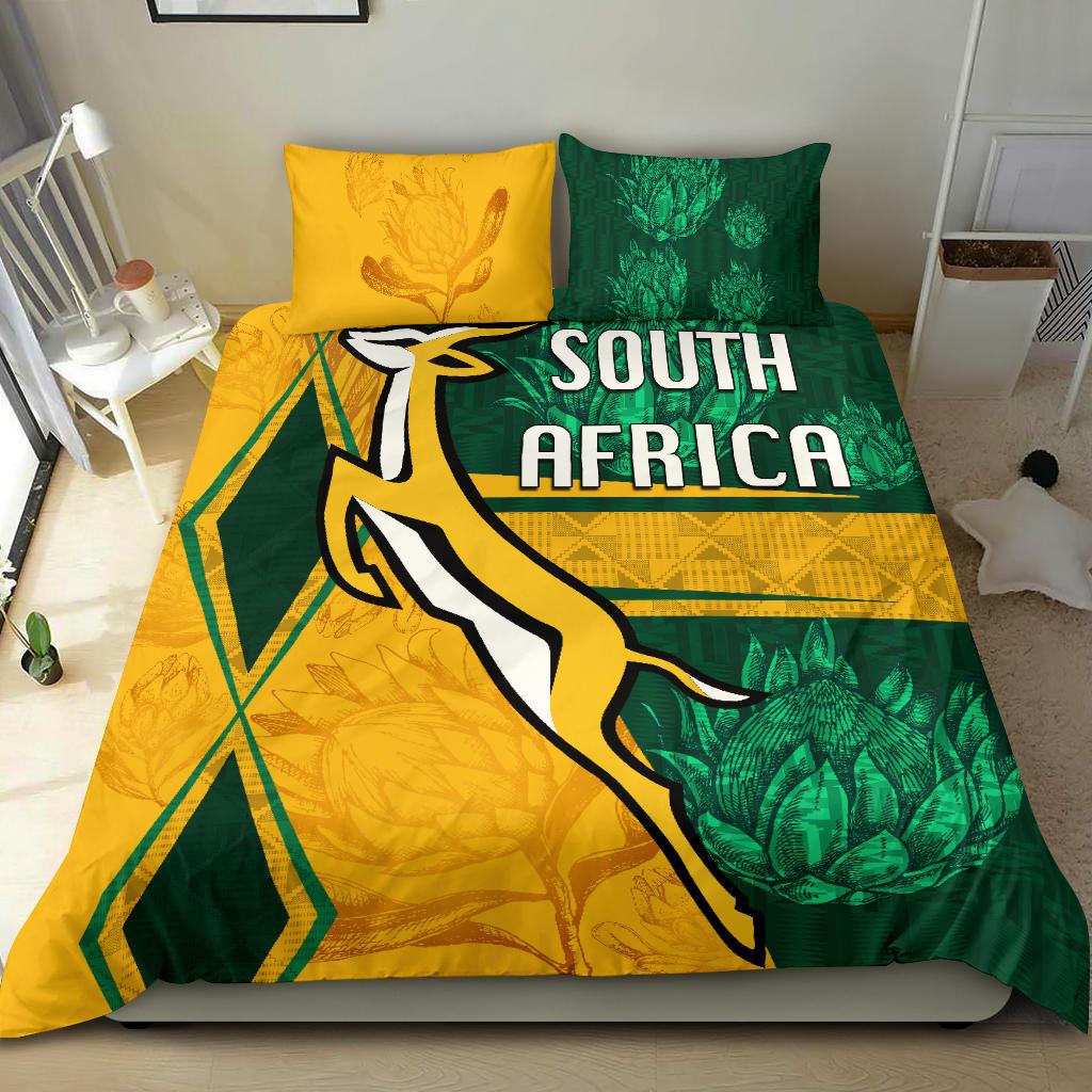 South Africa Bedding Set Springboks Rugby Be Fancy - Vibe Hoodie Shop