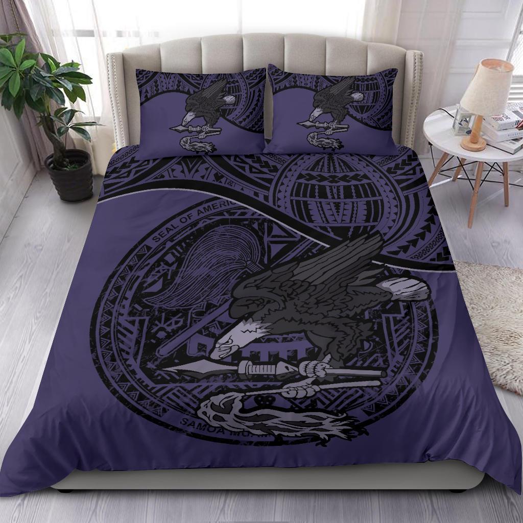 American Samoa Bedding Set Purple - Vibe Hoodie Shop