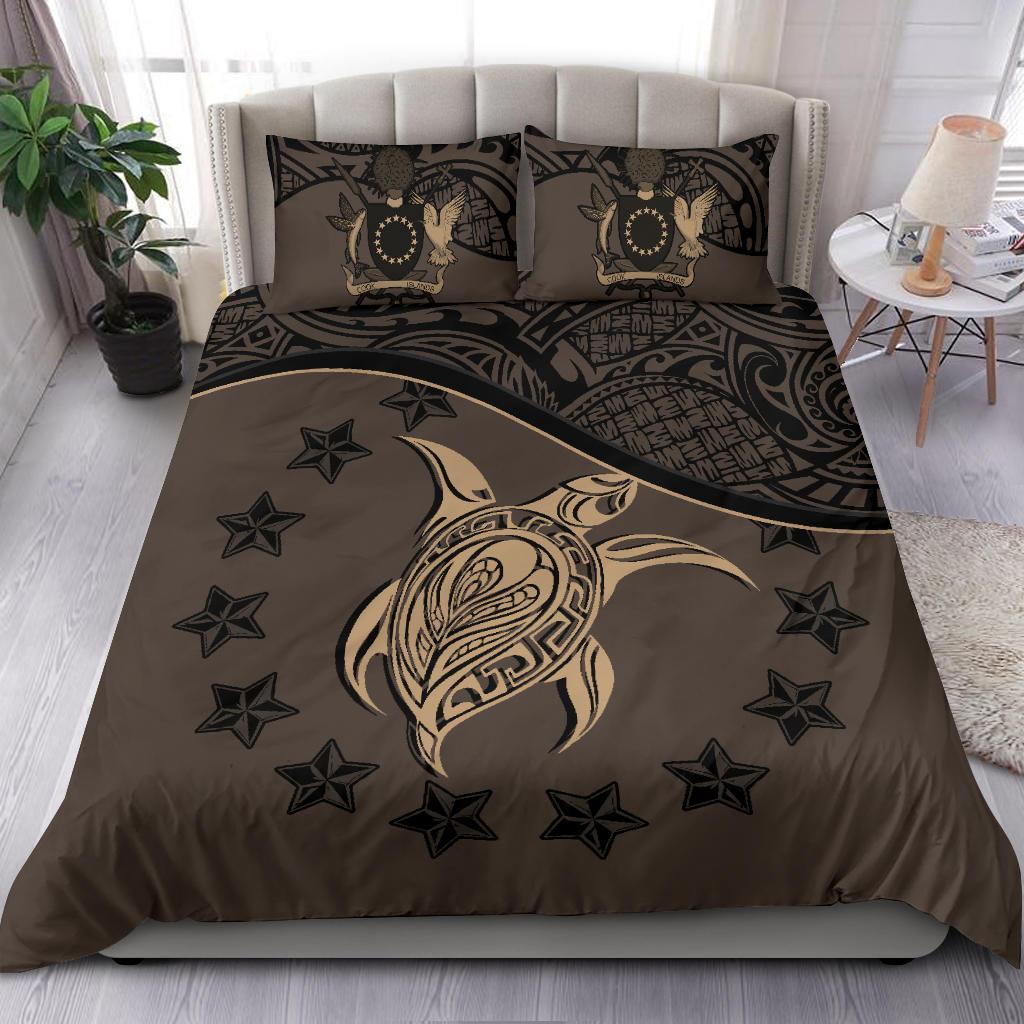 Cook Islands Bedding Set Brown - Vibe Hoodie Shop