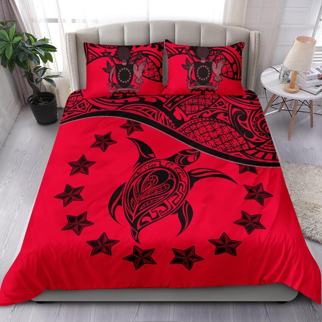 Cook Islands Bedding Set Red - Vibe Hoodie Shop